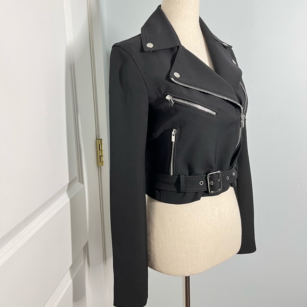 Club Monaco Lacarra Moto Jacket size XS - Picture 5 of 10